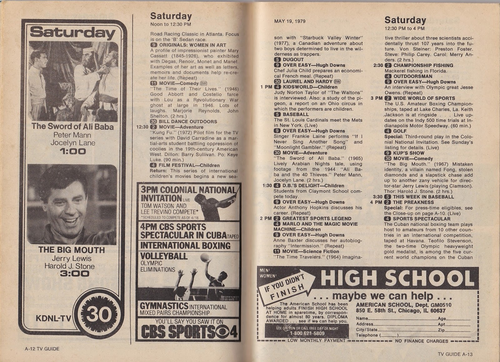 Garage Sale Finds: What was on TV May 19th through 25th, 1979