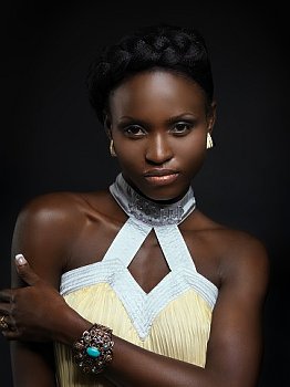 beautiful black woman dark skin