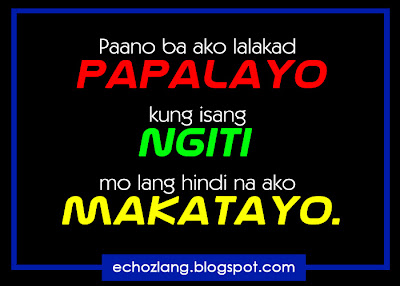 Paano ba ako lalakad papalayo  kung isang ngiti mo lang hindi na ako makatayo.