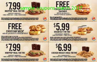 Burger King coupons march