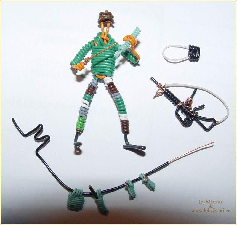 Simply Creative Amazing Soldiers Made of Cables and Wires