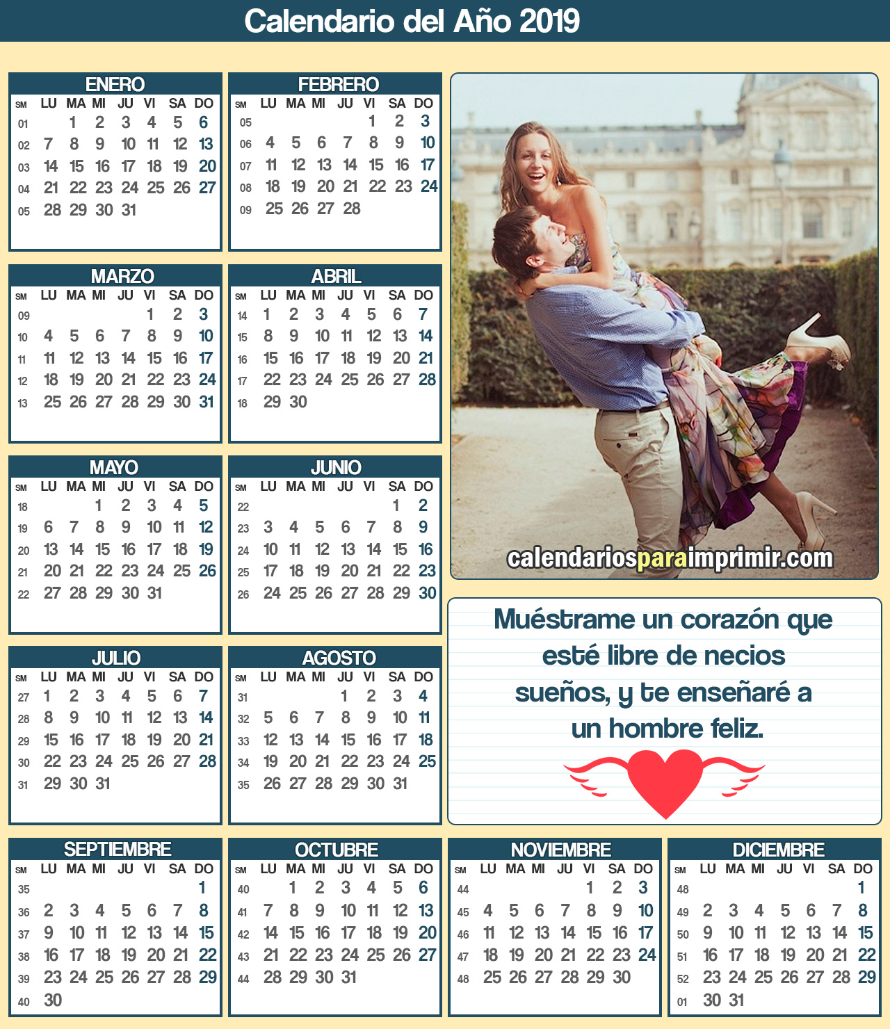 calendarios para imprimir con frases felices calendarios para imprimir con frases felices