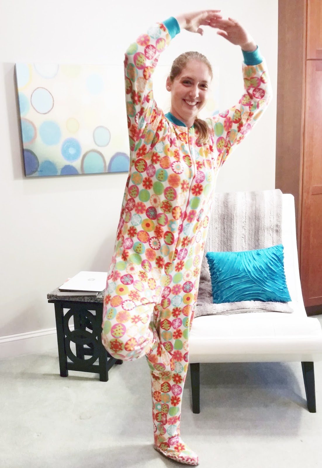 You're never too old for footie pajamas