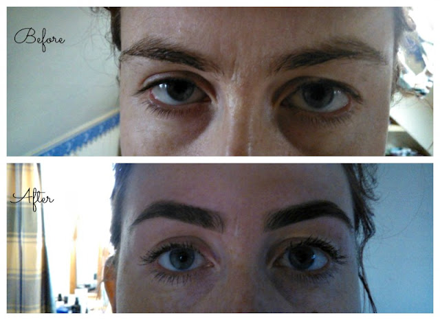 HD Brows before and after picture