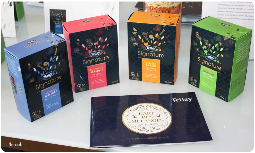 Tetley Signature   Sa nouveau gamme de thés d'exception