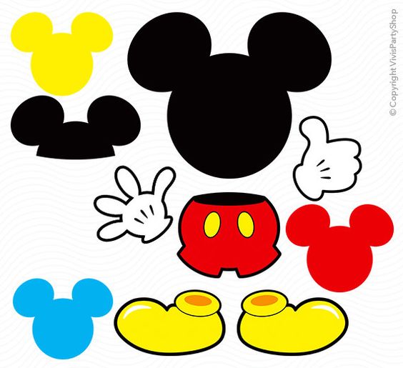 19 Espectaculares Adornos En Papel Para Decorar Tu Fiesta De Mickey Mouse Haz Manualidades Mickey mouse para imprimir , aqui tienes muchas imagenes para imprimir del dibujo del raton más famoso de disney. decorar tu fiesta de mickey mouse