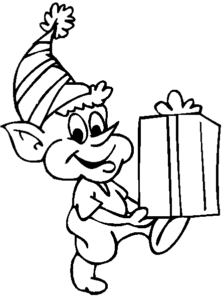 Coloring Pages: Christmas Elf Coloring Pages Free and Printable