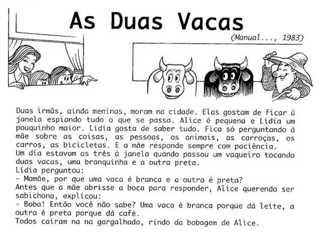 Textos pequenos para leitura Textos pequenos para leitura