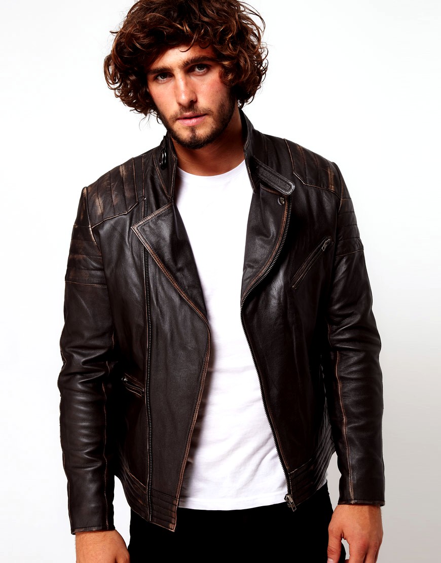 Asos Leather Jackets Collection 2012 13 For Men Casual Leather