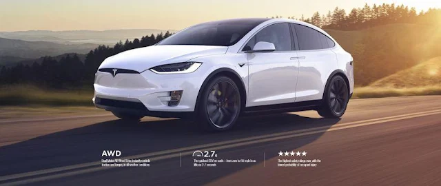 Tesla Model X SUV Dengan Nilai Keamanan Sempurna