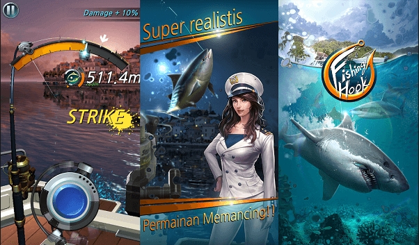 Fishing Hook v1.4.1 Mod Apk Unlimited Money Terbaru Nama : Fishing Hook Apk,Kail Pancing Apk, Kategori : Olahraga, Pancing, Developer : Mobirix, Versi :1.41, Size : 25 Mb, OS : 2.3 +, Update : 17 Agustus 2016,
