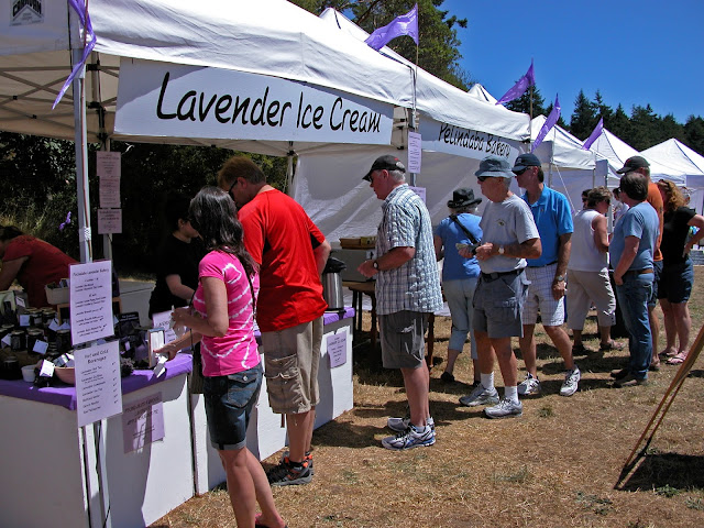 Lavender Ice Cream at the lavender festival