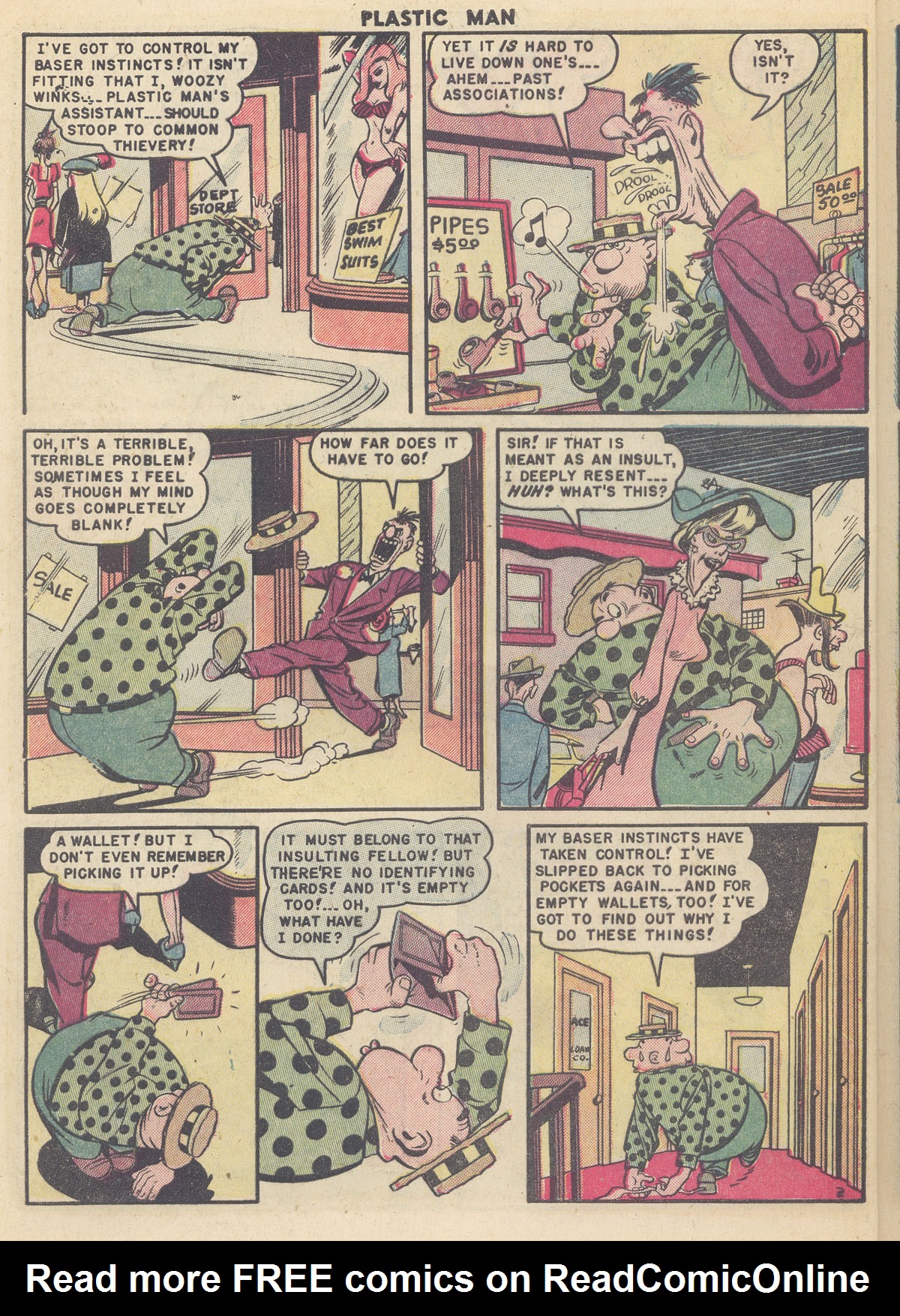 Read online Plastic Man (1943) comic -  Issue #24 - 14