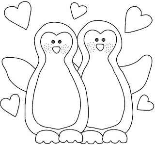 "risco casal de pinguins"