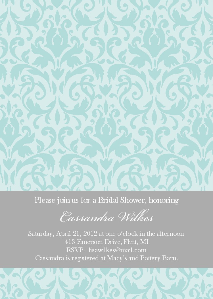 Bear River Photo Greetings Bridal Shower Invitations
