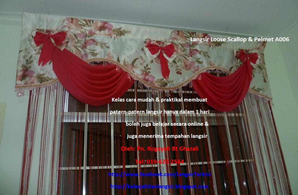 Belajar Jahit Langsir Cara Mudah Hanya Dlm 1 Hari Roah Ghazali Belajar Jahit Langsir Cara Mudah Hanya Dlm 1 Hari Roah Ghazali Cikgu 019 623 2564 Pattern Terkini Terbaru