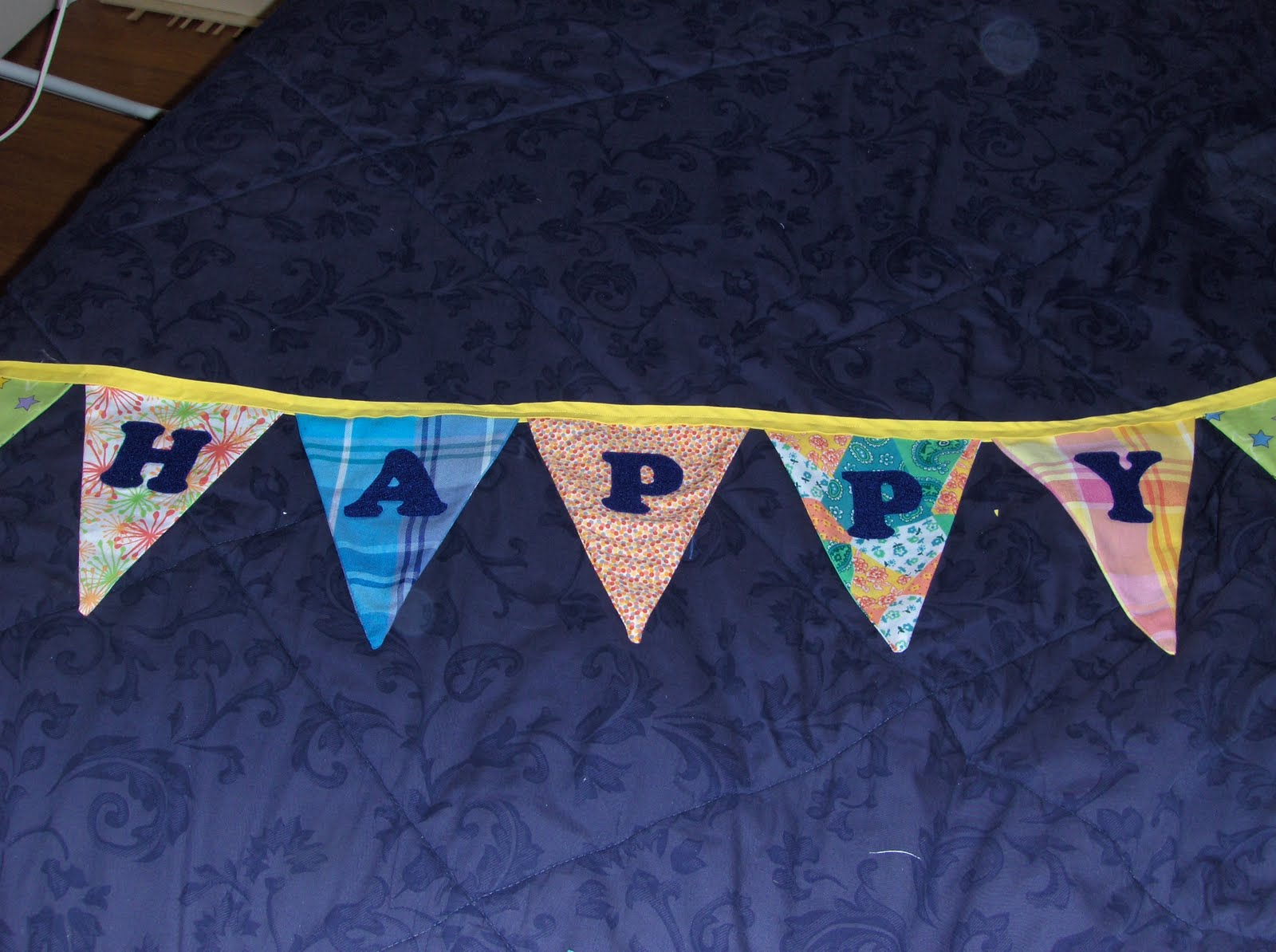 Raising Our Family Fabric Birthday Banner