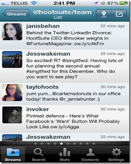 HootSuite app for ipad