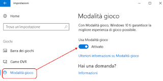 Windows 10 v1703 Creatos Update Game Mode Shortcut