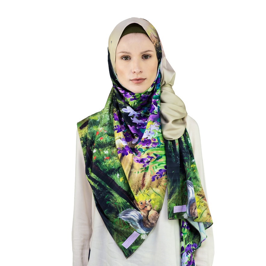 Luxe Label - Exclusive Satin Silk Shawl