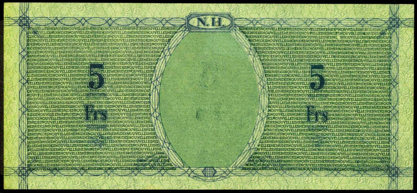 New Hebrides 5 Francs banknote