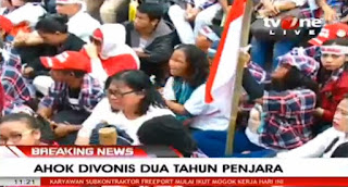 Pendukung Ahok lesu (TV One)