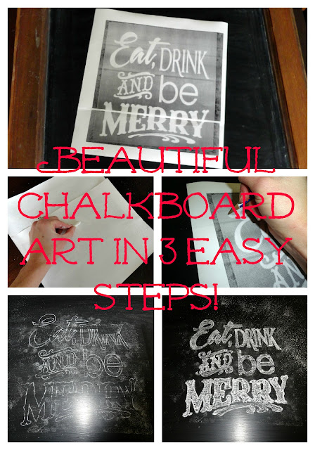 Easy chalkboard typography art tutorial