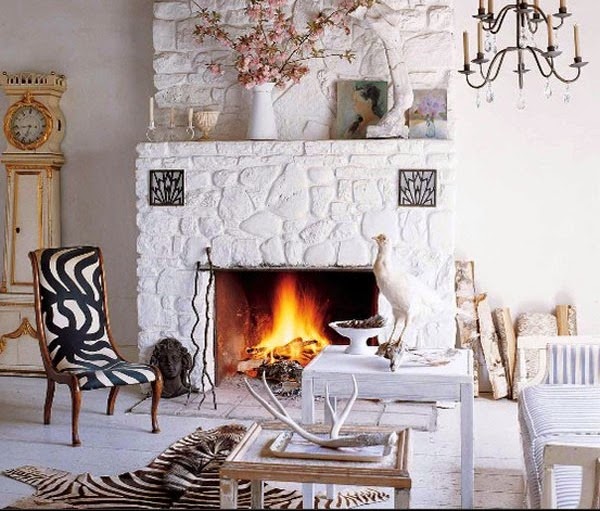 Stone fireplaces ideas for a cheap nature inspired home