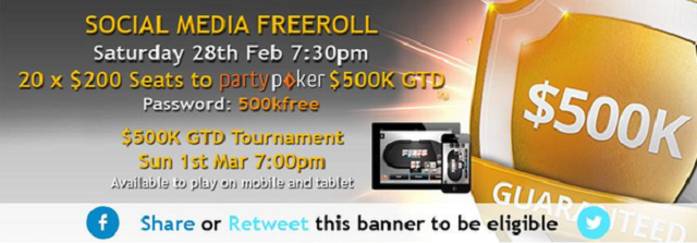 Pokerstars social media depositor freeroll