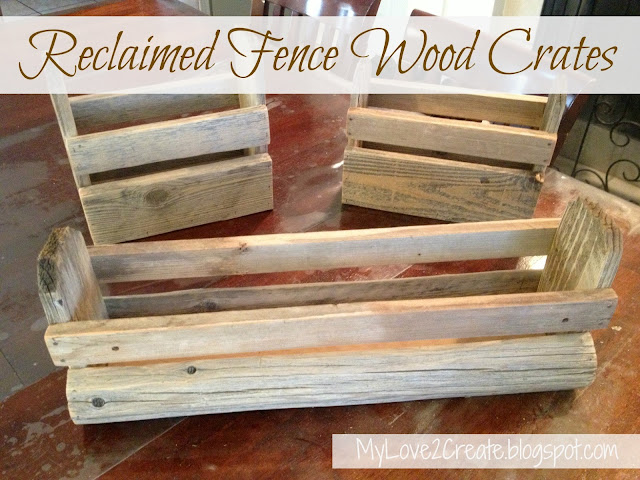 MyLove2Create, Reclaimed fence wood crates