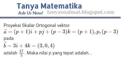 Soal Dan Pembahasan Proyeksi Vektor Tanya Soal