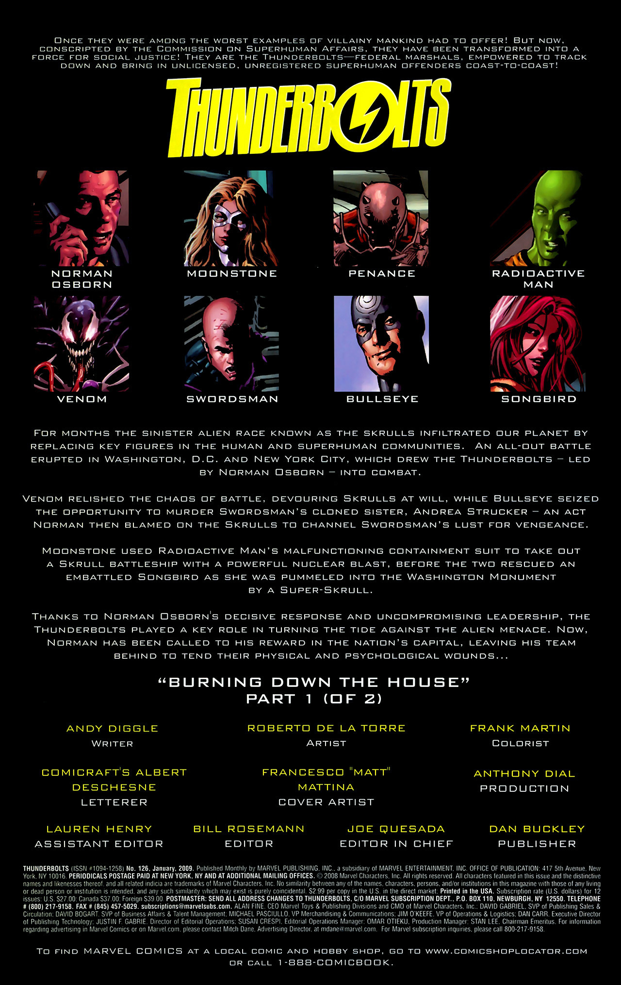 Read online Thunderbolts (1997) comic -  Issue #126 - 2