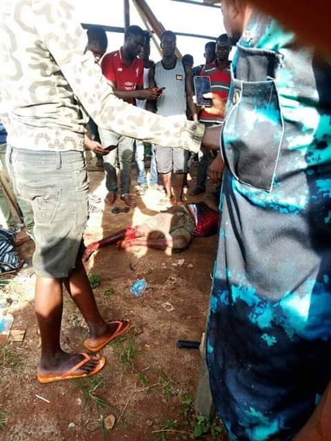 Photos: Fulani herdsmen allegedly slaughter two Hausa boys who stopped their cattle from grazing on a land they were guarding in Owerri