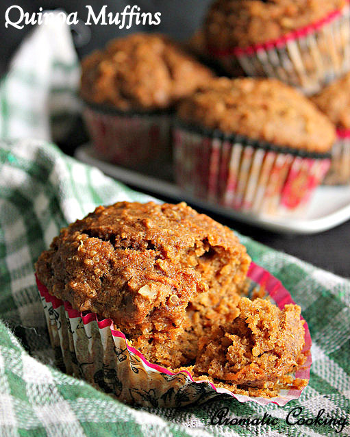 Aromatic Cooking Eggless Quinoa Muffins