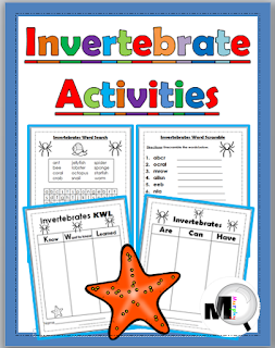 Classroom Freebies: Free Animal Activities - Invertebrates