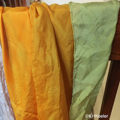 silk dyed with coreopsis silk dyed with coreopsis