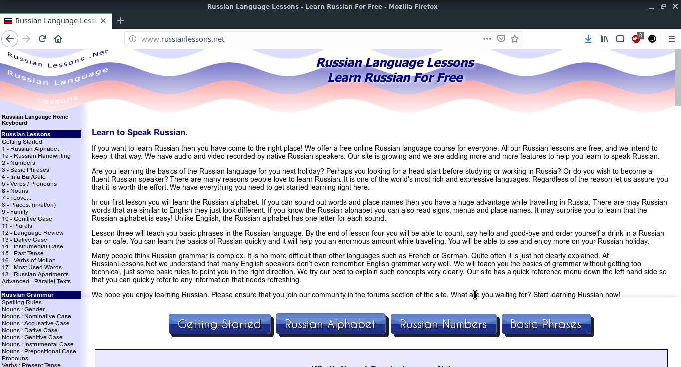 I know russian language