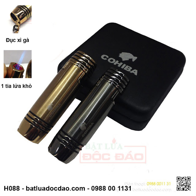 Mua hộp quẹt, bật lửa xì gà Cohiba 1 tia ở đâu? Bat-lua-xi-ga-cao-cap-cohiba-h088