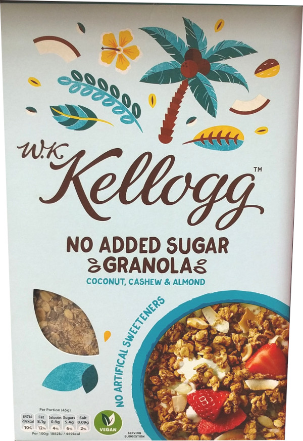 Kelloggs Granola Cereal Nutrition Facts Runners High Nutrition