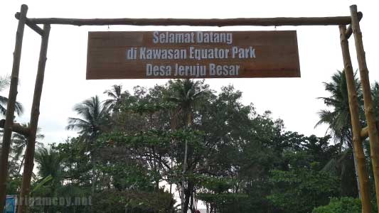 Kawasan Equator Park desa Jeruju Besar kabupaten kubu raya