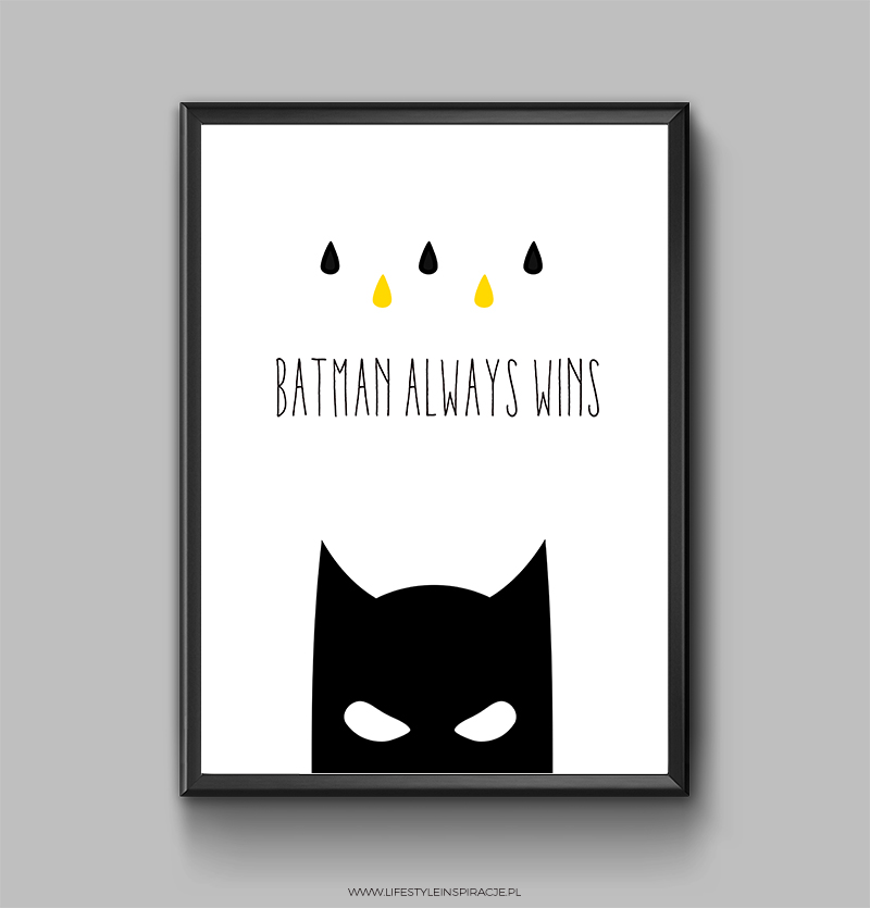 Lifestyle Inspiracje Plakat Z Batmanem Do Wydrukowania