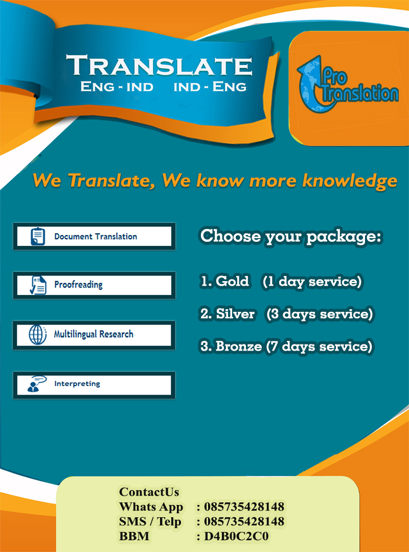 Jasa translate bahasa inggris: Februari 2013