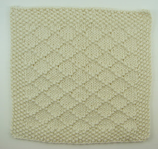 knit washcloth white