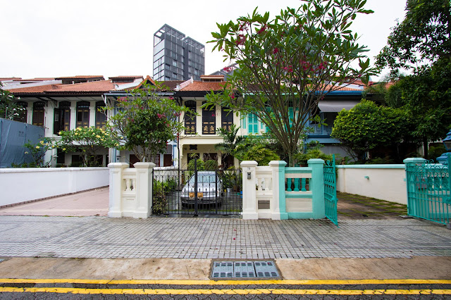 Emerald hill road-Case coloniali colorate-Singapore