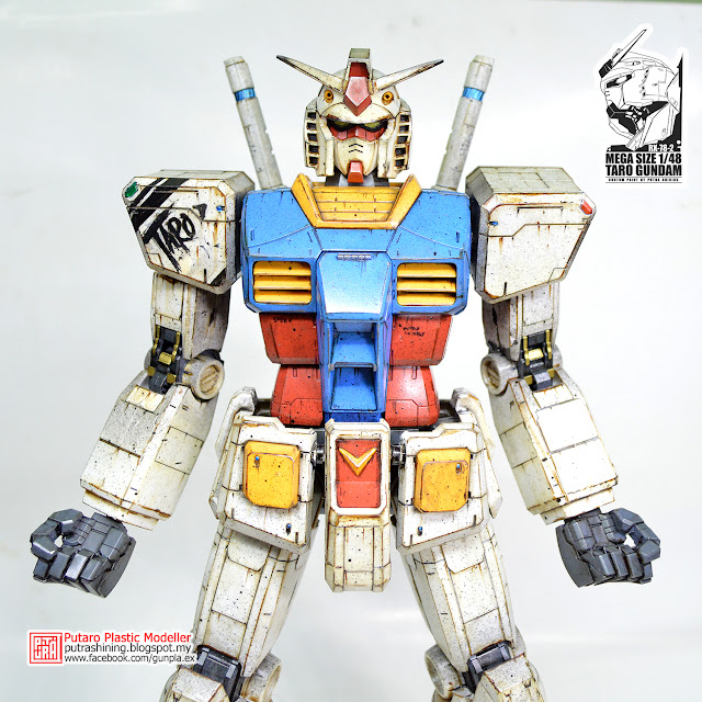 MEGA SIZE 1/48 RX-78-2 GUNDAM Custom Paint by Putra Shining