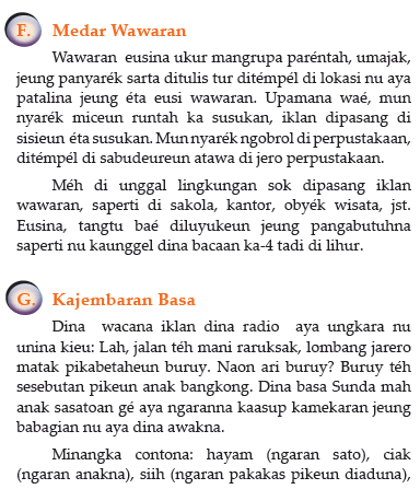 Medar Wawaran Jeung Kajembaran Basa