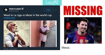 10 Meme Kocak 'Lionel Messi' Usai Argentina Dibantai Kroasia