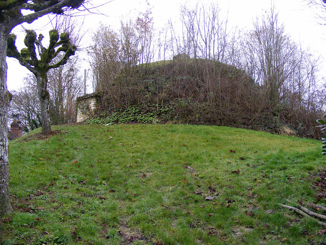 Water tower buried in the chateau ramparts.  Indre et Loire, France. Photographed by Susan Walter. Tour the Loire Valley with a classic car and a private guide.