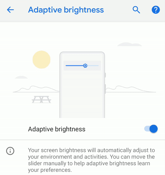Adaptive Brightness