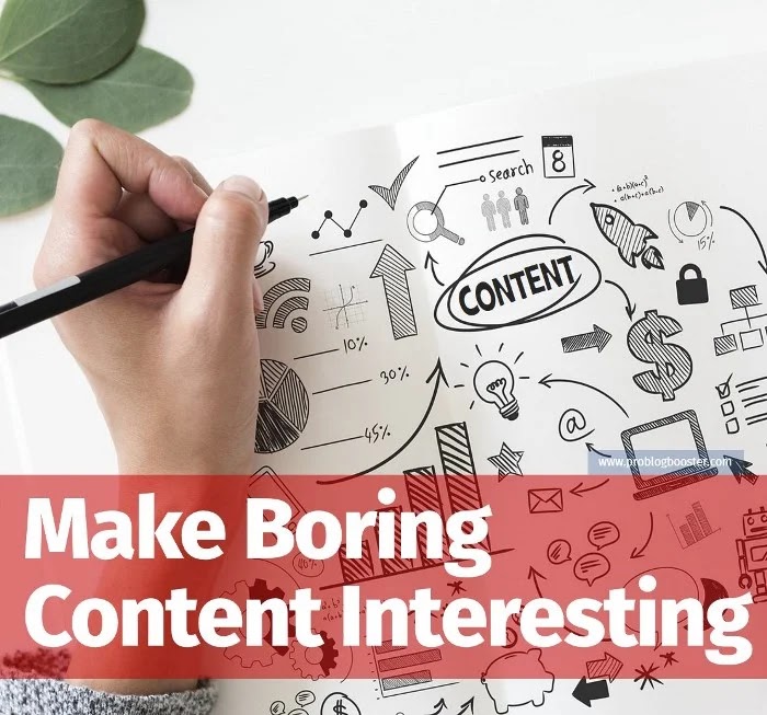 Make Boring Content Interesting — You have to avoid some mistakes while writing the engaging and powerful content information on the site. You have to consider some important factors while writing your content before publishing the pages on your website or blog. Let's check out best ideas to turn your boring topic into excellent, stimulating & enjoyable content. Presenting some important tips to improve your lifeless blog pages from boring your readers. I hope you will read all these tips very carefully and solve all the mistakes in your article. Learn about how to convert boring data into engaging and useful content.